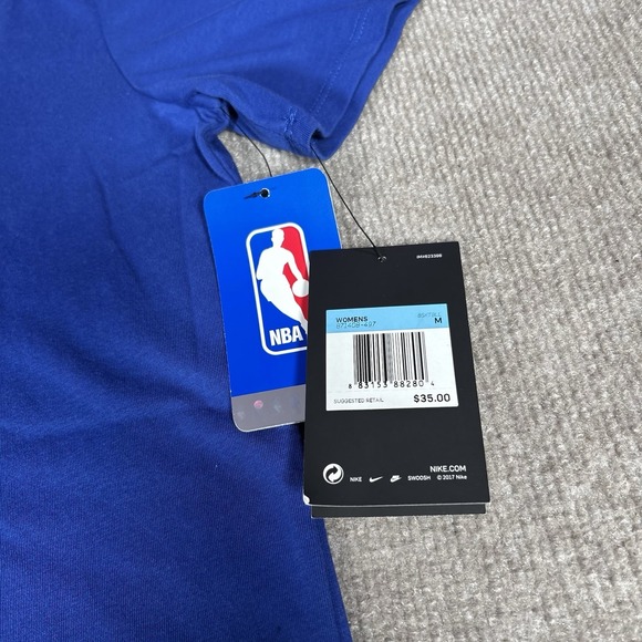 Nike Kevin Durant Golden State Warriors Jersey T Shirt Womens S Blue Dri Fit NWT - Picture 4 of 9
